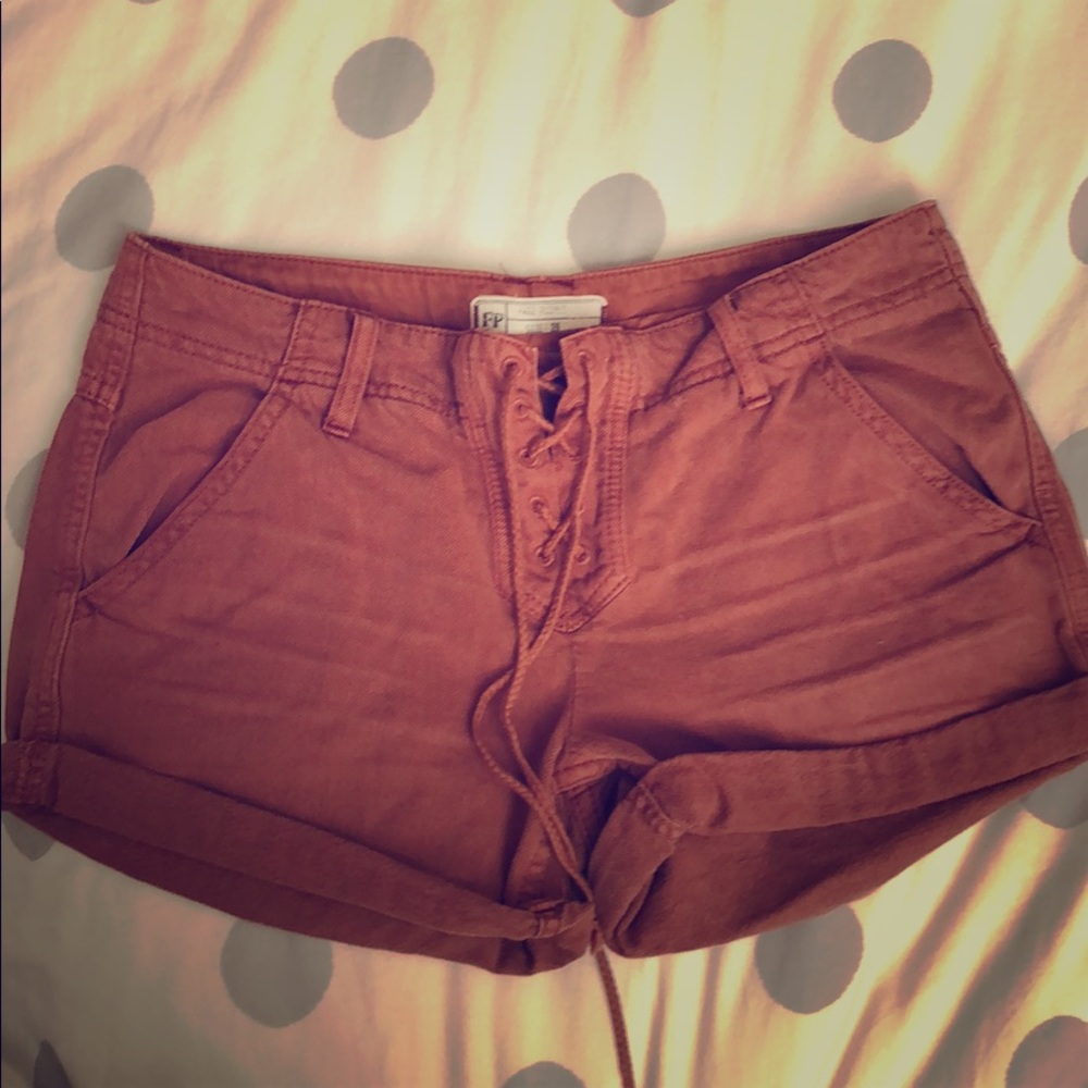 Free People lace up shorts size 26